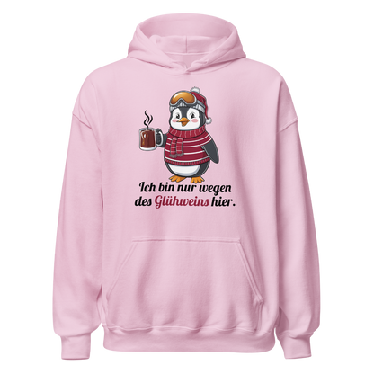 Glühwein Fanatiker Hoodie mit Winter-Spruch, Farbvariante
