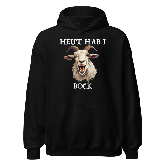 Bock Hoodie mit bayrischem Spruch, Frontansicht