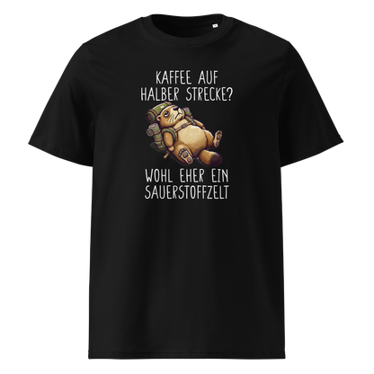 Kaffee T-Shirt mit Kaffeespruch, Frontansicht