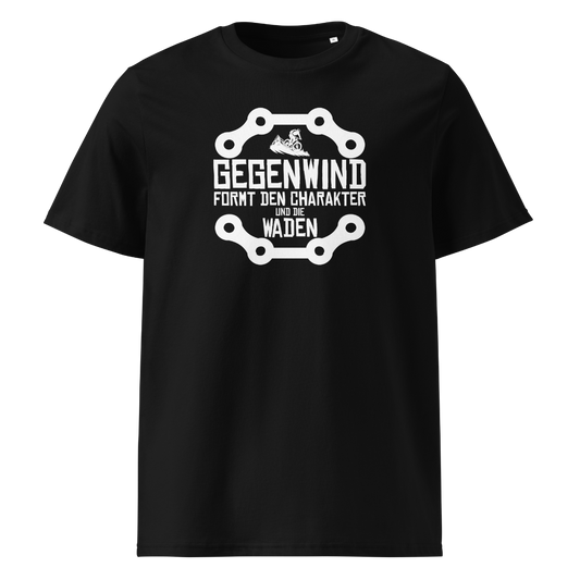 Gegenwind T-Shirt Unisex mit lustigem Spruch, Frontansicht