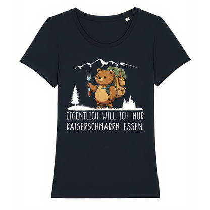 Kaiserbär Damen T-Shirt mit Kaiserschmarrn-Spruch, Frontansicht