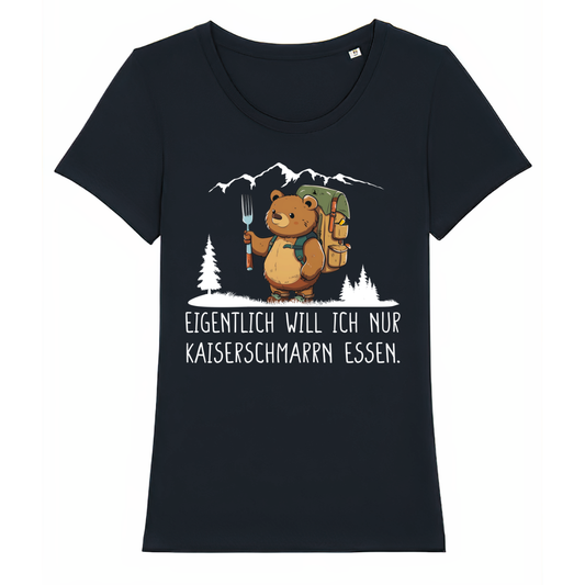 Kaiserbär Damen T-Shirt mit Kaiserschmarrn-Spruch, Frontansicht