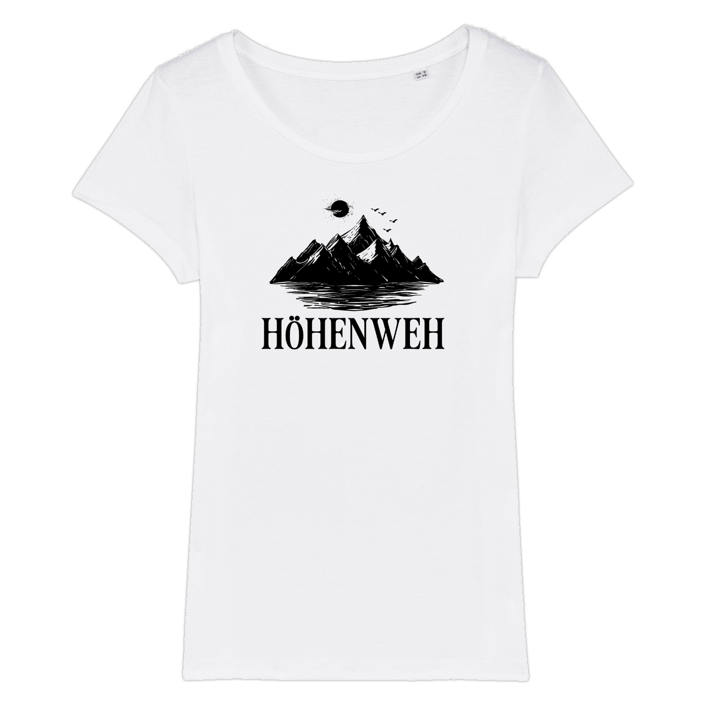 Höhenweh Frauen Shirt mit lustigem Spruch, Motivdetail