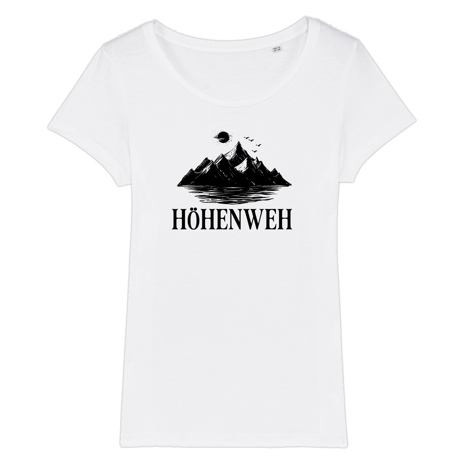 Höhenweh Frauen Shirt mit lustigem Spruch, Motivdetail
