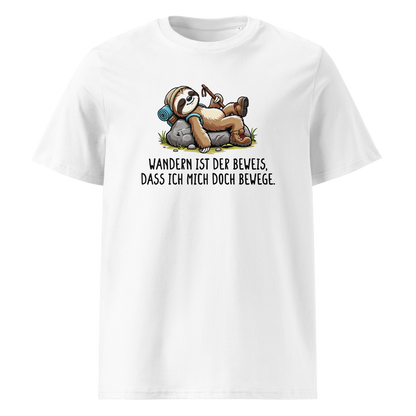 Der Beweis T-Shirt mit Wanderspruch, Motivdetail